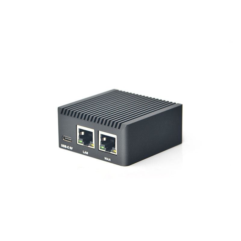 NanoPi R2S Rockchip RK3328 with CNC Metal Case Mini Router Dual Gigabit Port 1GB SBC OpenWrt System