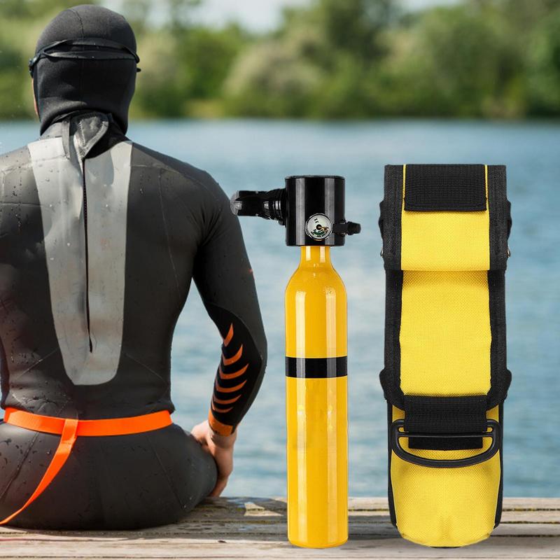Oxygen Tank Bag 0.5L Oxygen Cylinder Tank Bag Scuba Oxygen Tank Carrier Holder Lightweight Respirator Bag Mini Scuba Diving