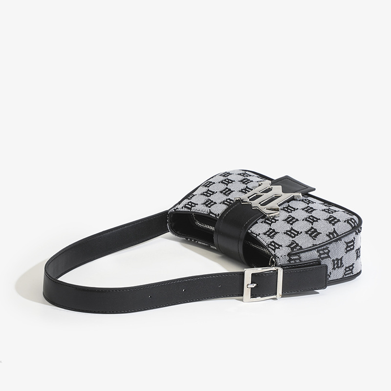 Designer Brand Shoulder Bags Women Vintage PU Leather Small Handbags Female Casual Purses Canvas M Embroidery Cloth Underarm Bag