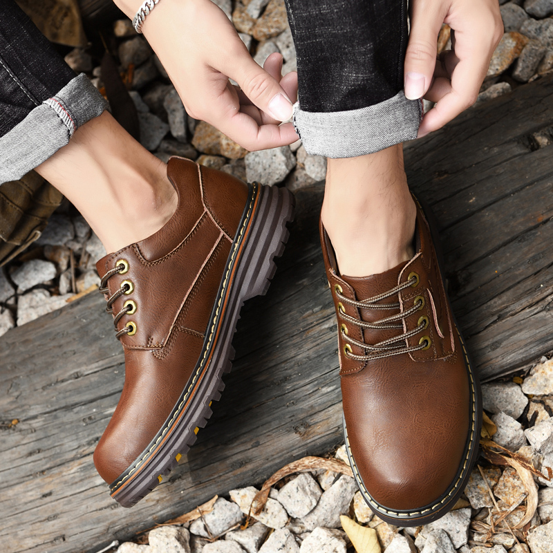 Italian Fashion Designer Men's Shoes Business Casual Shoes Men's British Formal Men's High Quality Outdoor Waterproof Work Shoes