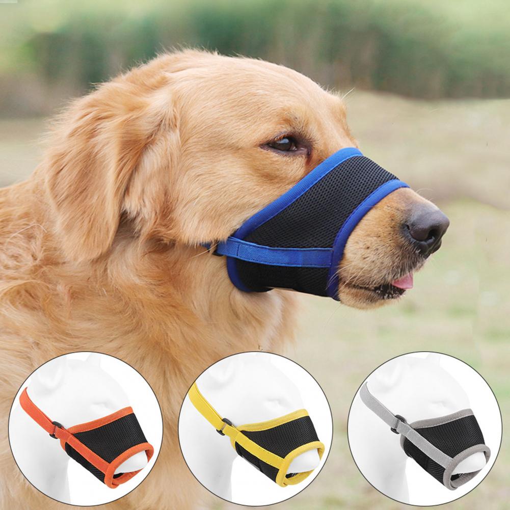 Durable Dog Face Protector Lightweight Pet Muzzle Breathable Mesh Anti-bite Pet Dog Puppy Dog Anti Barking Muzzle
