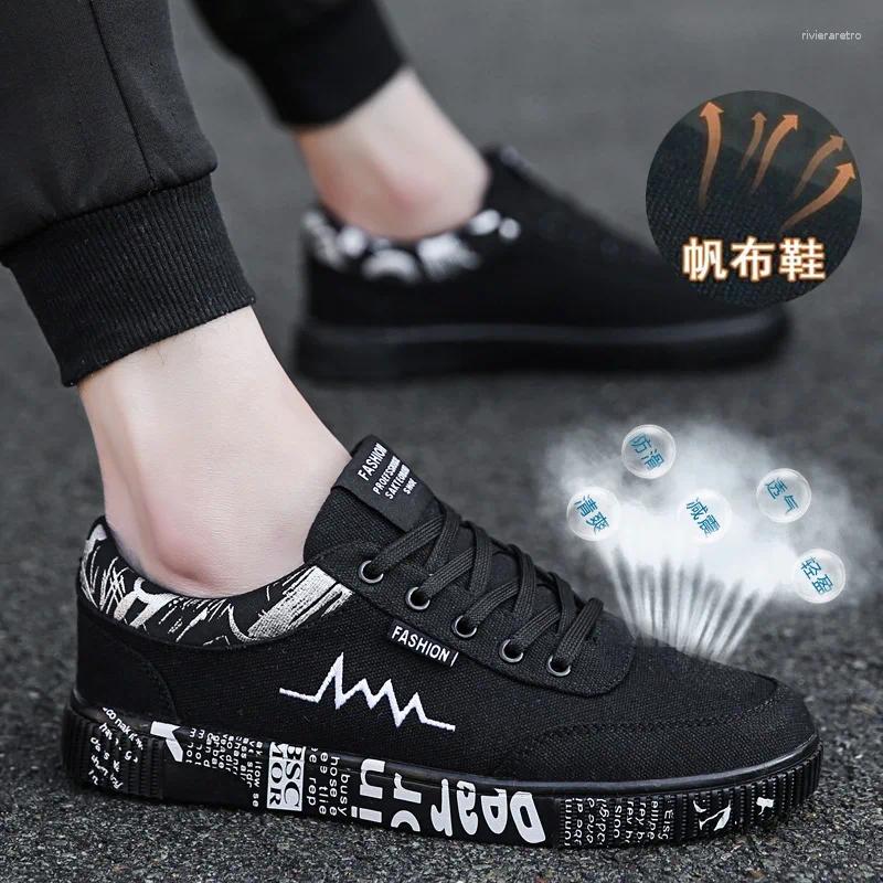 Casual Shoes Summer Men's Canvas Skate Korean Version Trend Student Breathable Men Sneakers