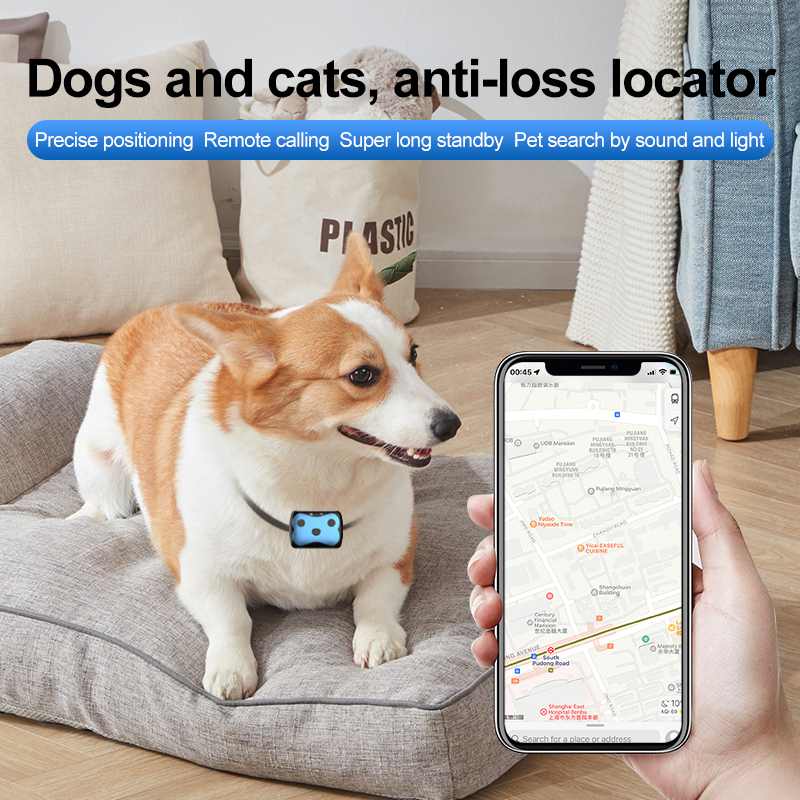 Customized logo GPS Tracker 4g Air Tags Appling Pets Tracker MiNi GPS Locsmart D87 GPS Pet Tracker