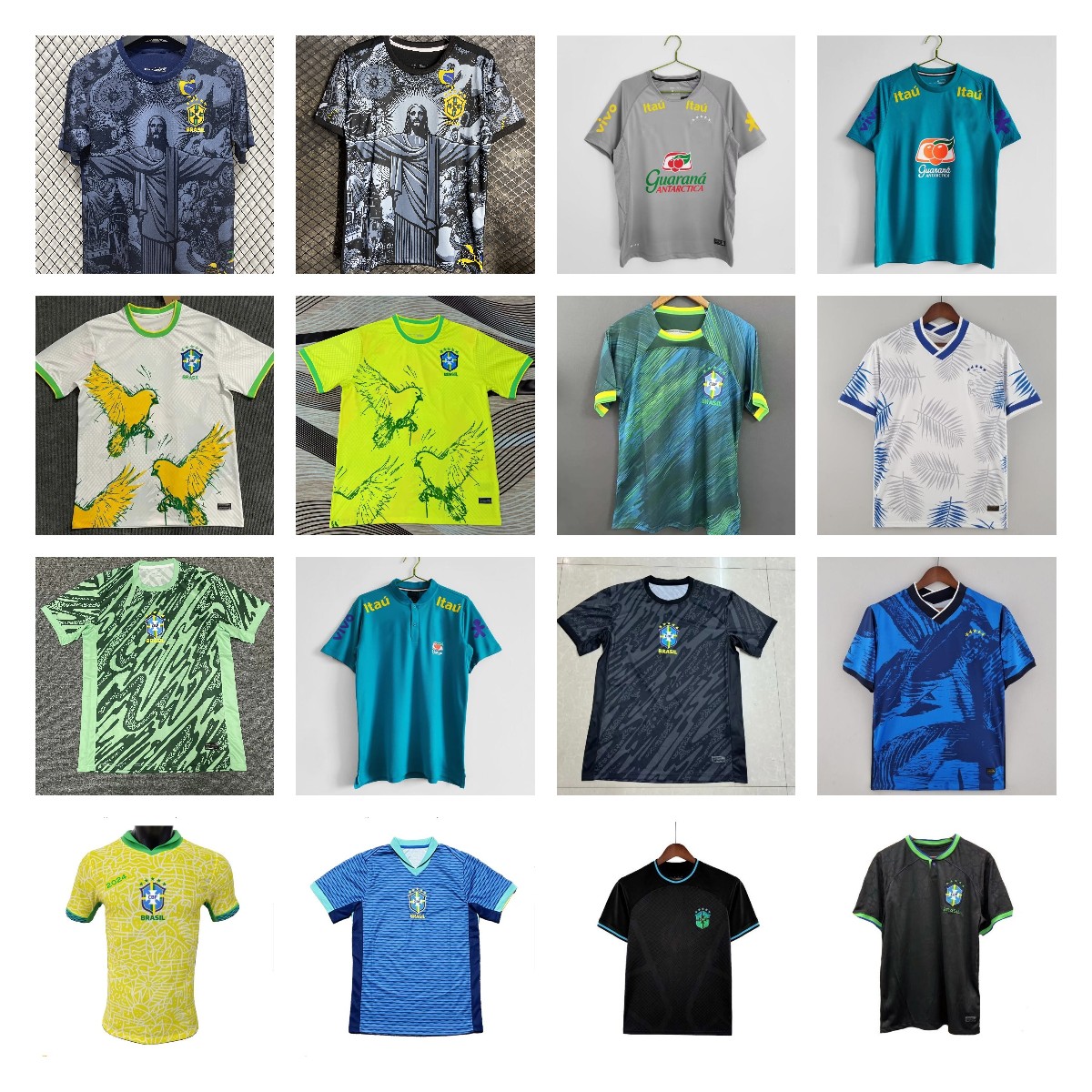 BRAZILS 19 20 21 22 Soccer Jerseys #10 PELE NERES casual t shirts football T.SILVA P.COUTINHO G.JESUS MARQUINHOS CASEMIRO VINI JR RICHARLISON RODRYGO training polo shirt