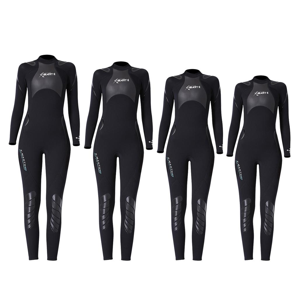 3mm Neoprene Wetsuit, Women Full Suit Diving Surfing Swimming Thermal Swimsuit - Various Sizes