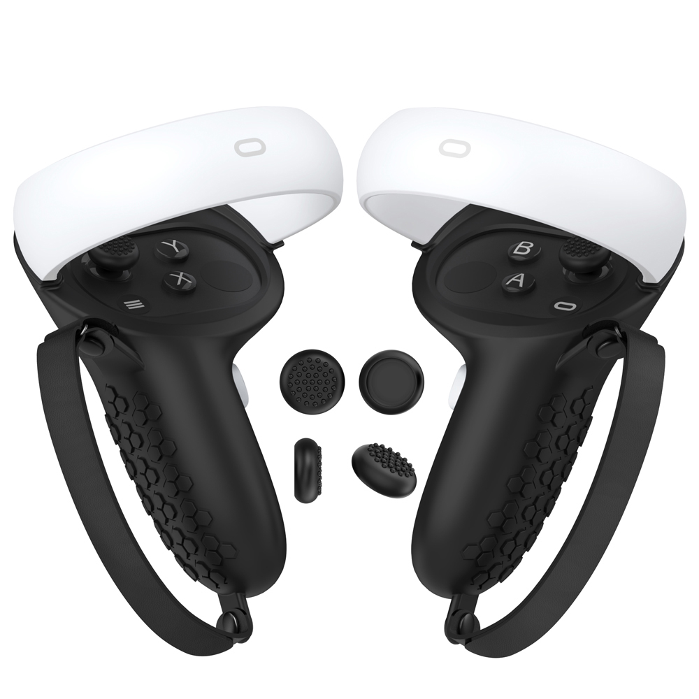 HUNDAI New VR Accessories Protective Cover For Oculus Quest 2 VR Touch Controller Silicone Cover Skin Handle Grip With Knuckle