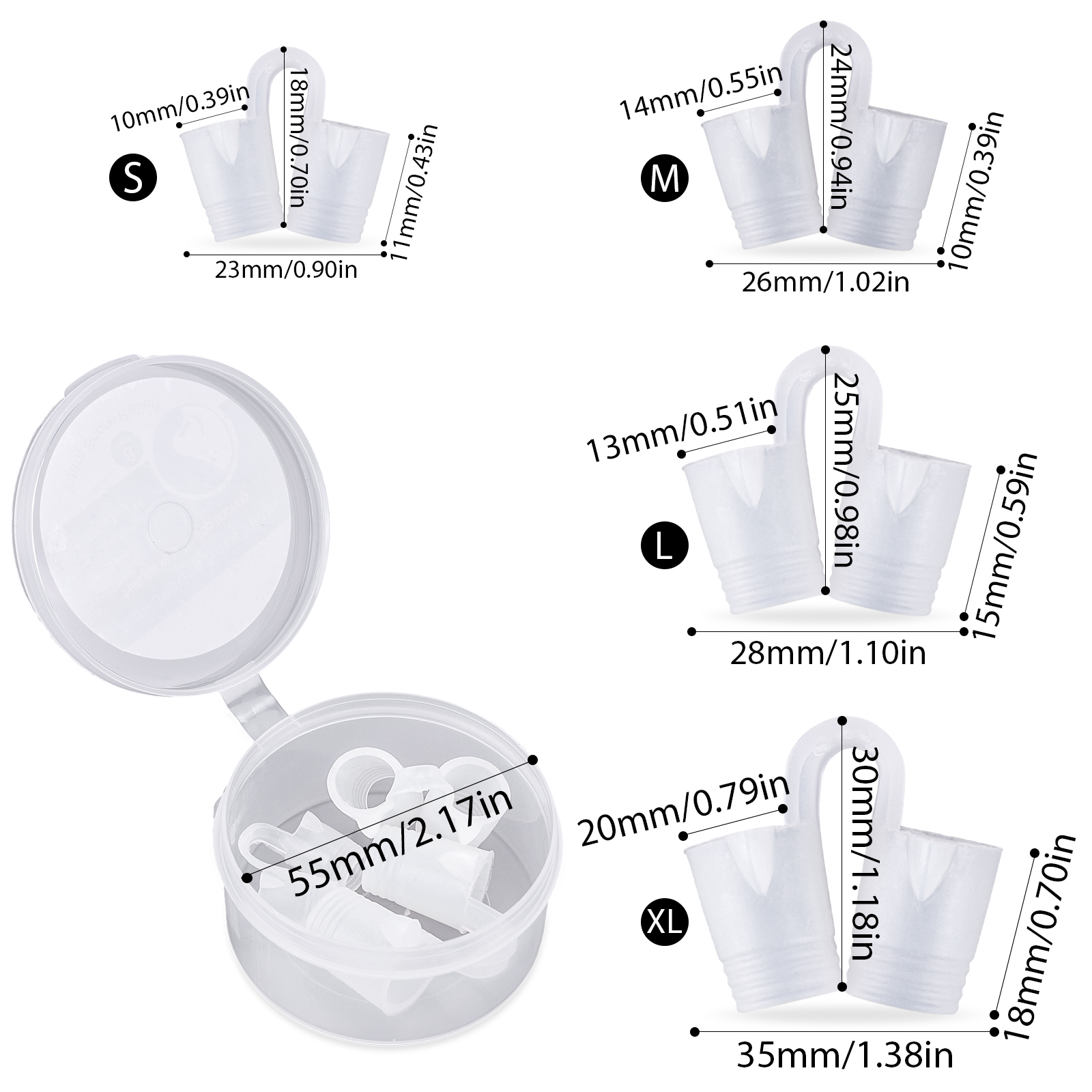 4 Pcs Nose Vent Sinus Relief Dilator Soft Silicone Vent Reusable Snoring Device Enjoy A Peaceful Night Sleep for Nasal Snorers