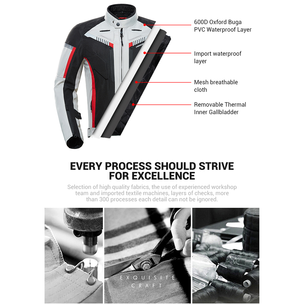 HEROBIKER Motorcycle Jacket Waterproof 2025 Winter Cold-proof Motocross Jacket Motorbike Windproof Riding Clothing new Protective Gear