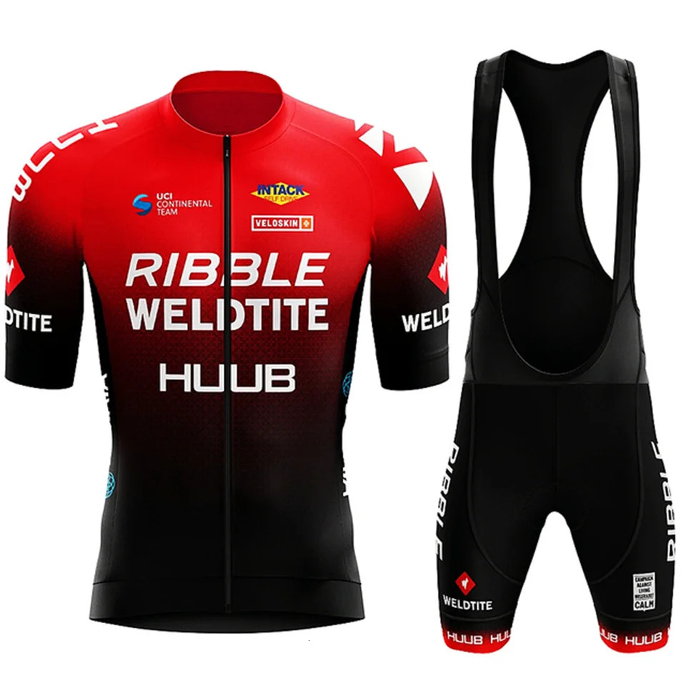 HUUB Cycling Jersey Set Summer Clothing MTB Bike Clothes Uniform Maillot Ropa Ciclismo Mens Bicycle Suit 240620