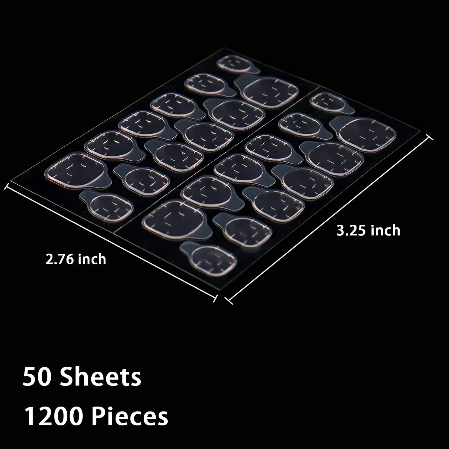 4800Pcs Double Sided Nail Glue Stickers Jelly Gel Glue Nail Sticker Nail Adhesive Waterproof Breathable False Nail Glue Tips 240621