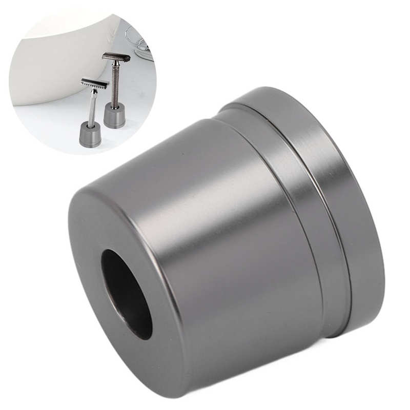 Round Mustache Shaver Brush Base Stable Metal Alloy Shaving Brush Stand Multi-Purpose Universal Men Shaver Safety Base