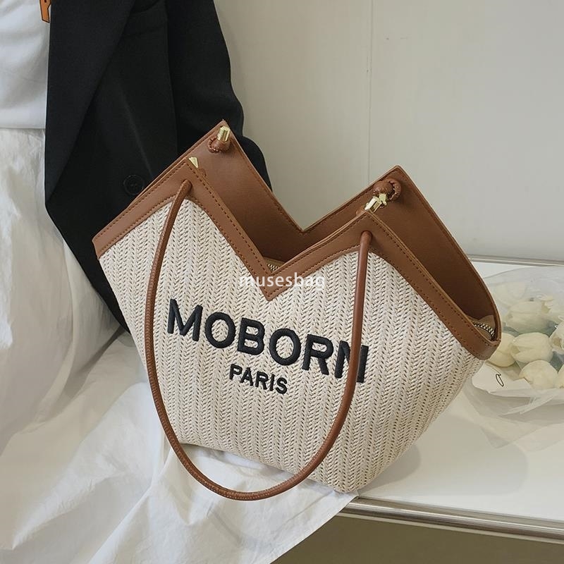Designer Women's High Quality Retro Multi functional High Grade Grass Woven Bag Summer Fashion Versatile Large Capacity Small and Fashionable Sho