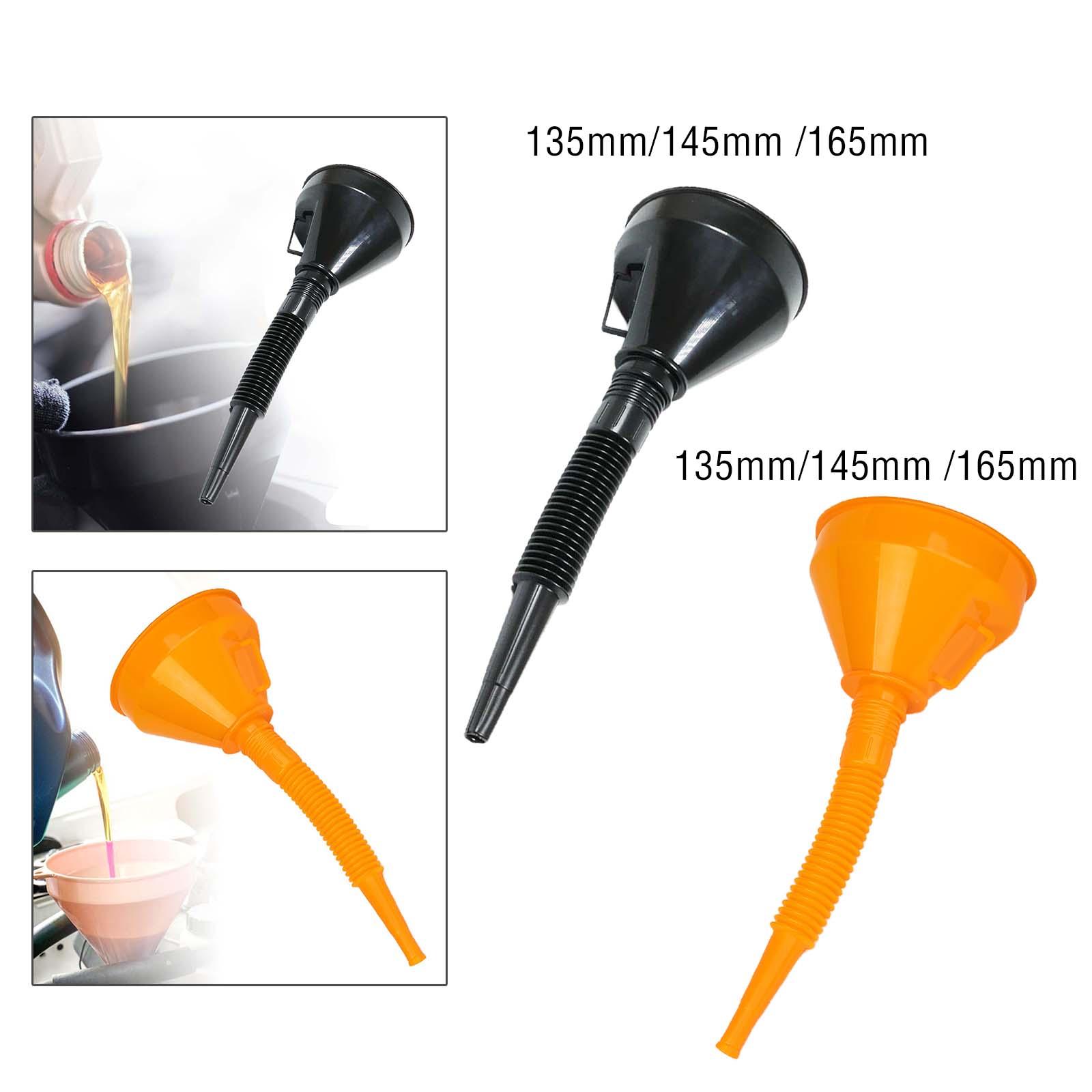 Automotive Funnel with Handle with Filter Motorcycles Cars Accessory Flexible for Liquid Fuel Engine Oil Water Oil Change