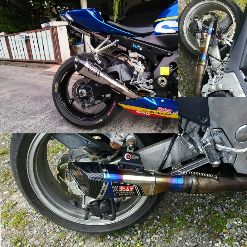 51mm Inlet Universal Motorcycle Exhaust Muffler DB Killer MT07 R3 Z900 CBR500R GSXR750 RC390 ER6N CBR250R CM500 CB400 S1000RR