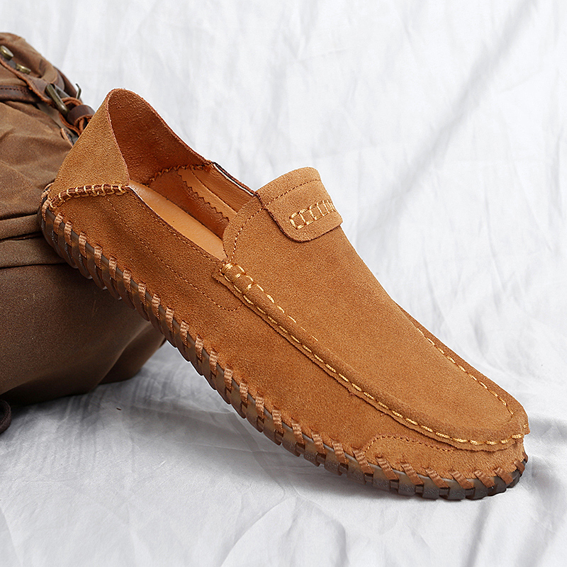 Suede Leather Men Loafers Super Soft Casual Shoes For Men Slip On Male Moccasins Plus Size 38-47 Tenis Masculinos