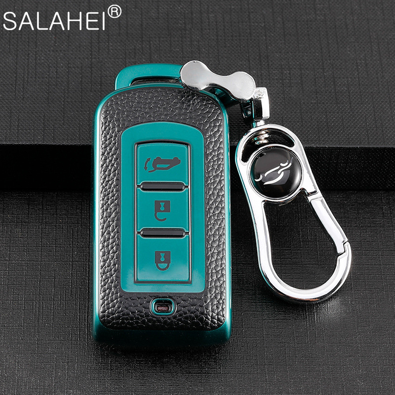 TPU Car Smart Key Case Cover Holder For Mitsubishi Outlander Lancer 10 Pajero Sport ASX RVR L200 Eclipse Cross Auto Accessories