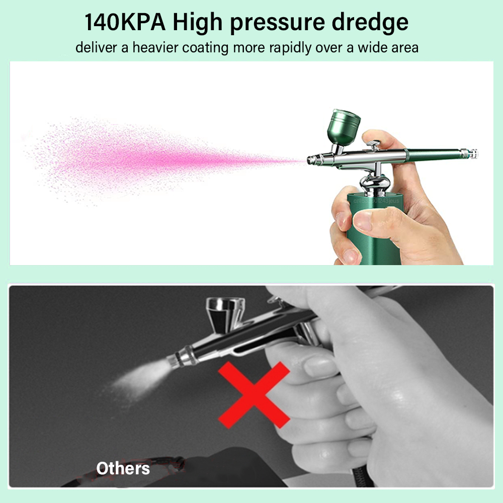 Nail Airbrush Air Compressor Portable Airbrush For Nail Cake Tattoo Makeup Air Brush Nail Art Paint Compressor Oxygen Injection