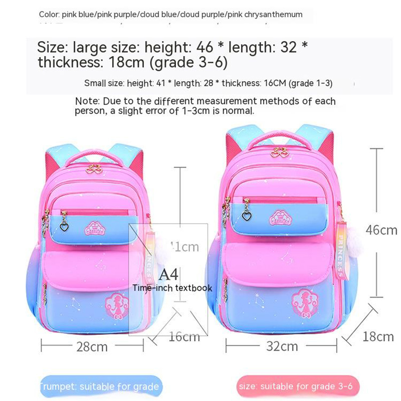 Large Capacity Orthopedics Backpack for Elementary School Students Backpacks Children School Bags for Girls mochila infantil