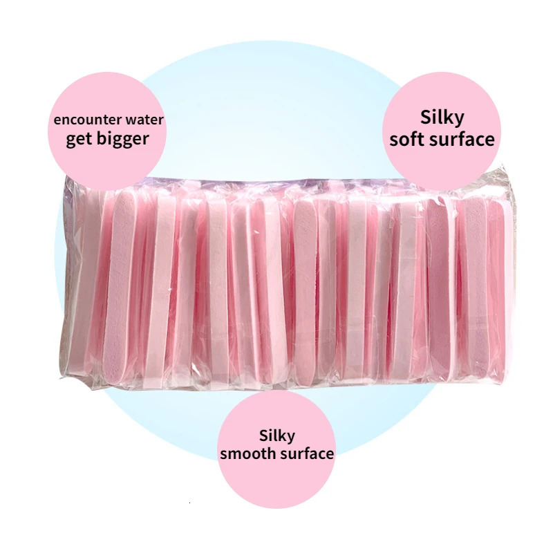 1050pc Compressed Wash Sponge Clean Disposable Powder Puff Face Cotton Pad Cleansing Beauty Strip 240621 123 123