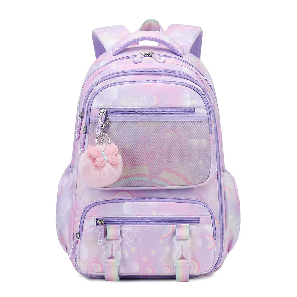 Girls Backpack Mochilas Escolares Schoolbag for Girls Kawaii Elementary Student Backpack Child Kid Rainbow School Bags
