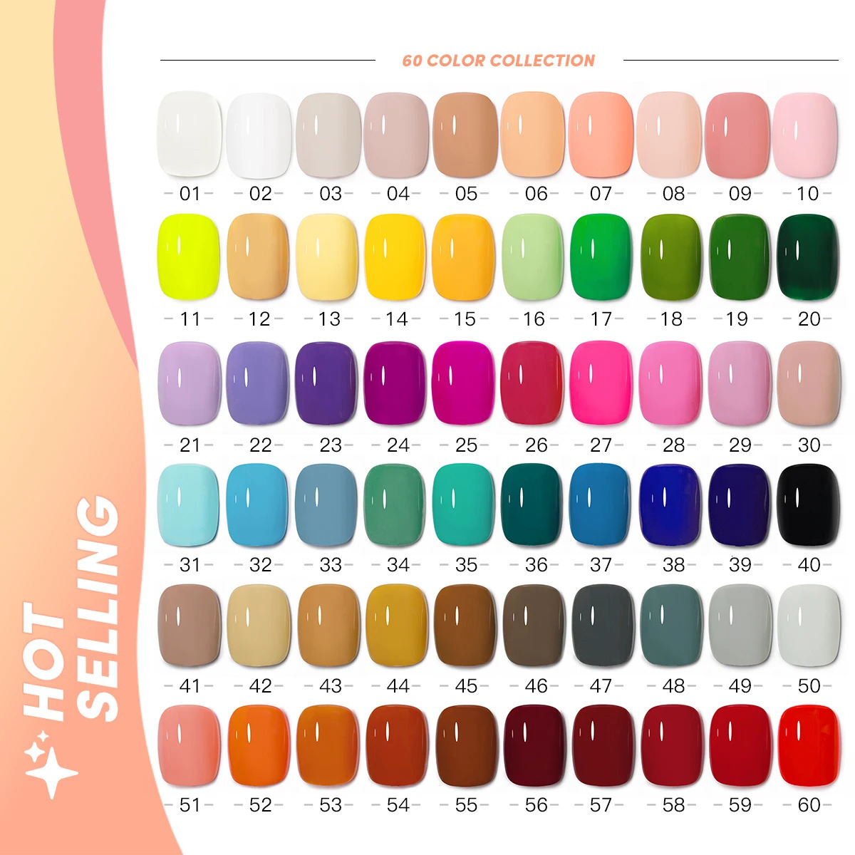 Mxsi 60 Colors Gel Nail Polish Set 15ml Glitter Soak Off UV Semi anent Varnish Art Salon Nail Accessories Gel Kit 240621