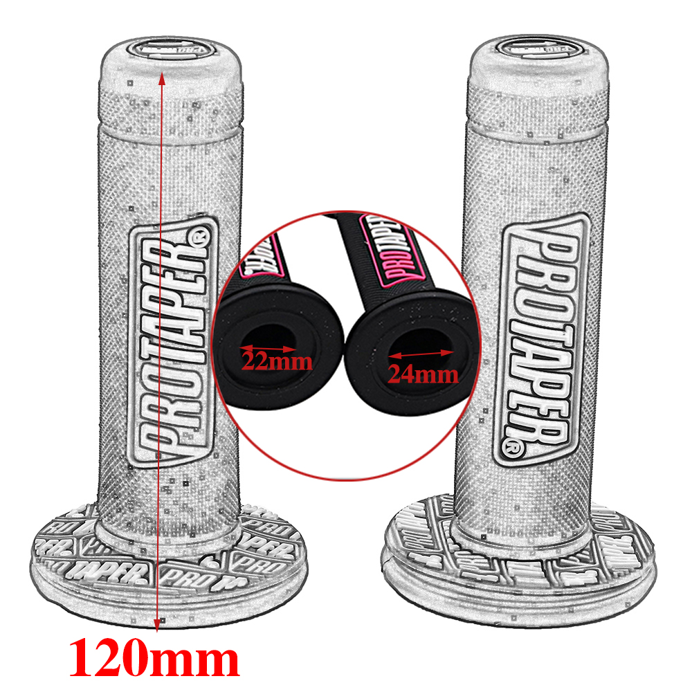 7/8" 22mm Handle Grips Pro taper Motorcycle Grips Protaper Dirt Pit Bike Motocross Handlebar Rubber Gel Hand Grip Brake Hands