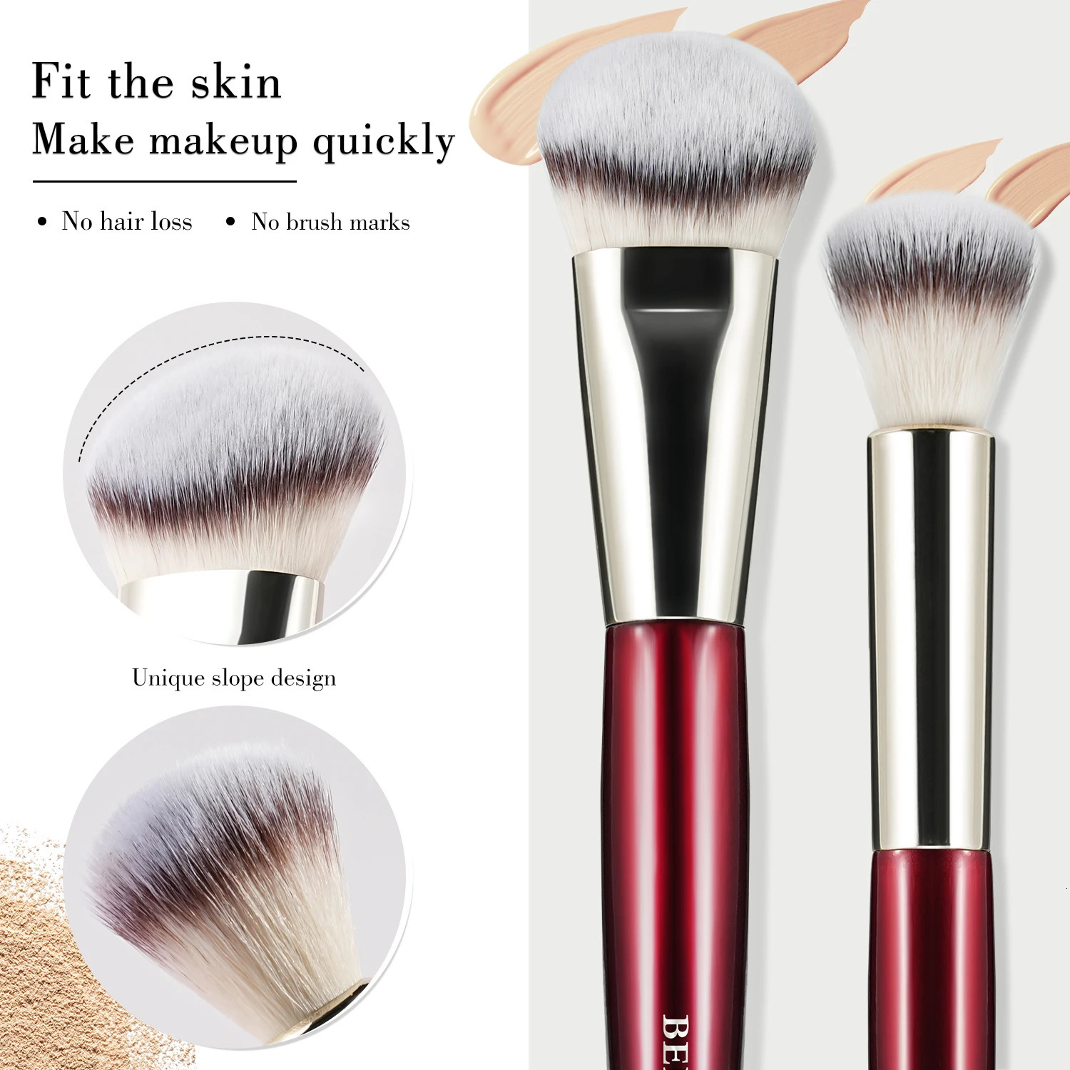 BEILI Soft 891530Pcs Makeup Brushes Suitable for Foundation Powder Concealer Eyeshadow Eyebrow Eyelashes Eyeliner Brush Set 240621