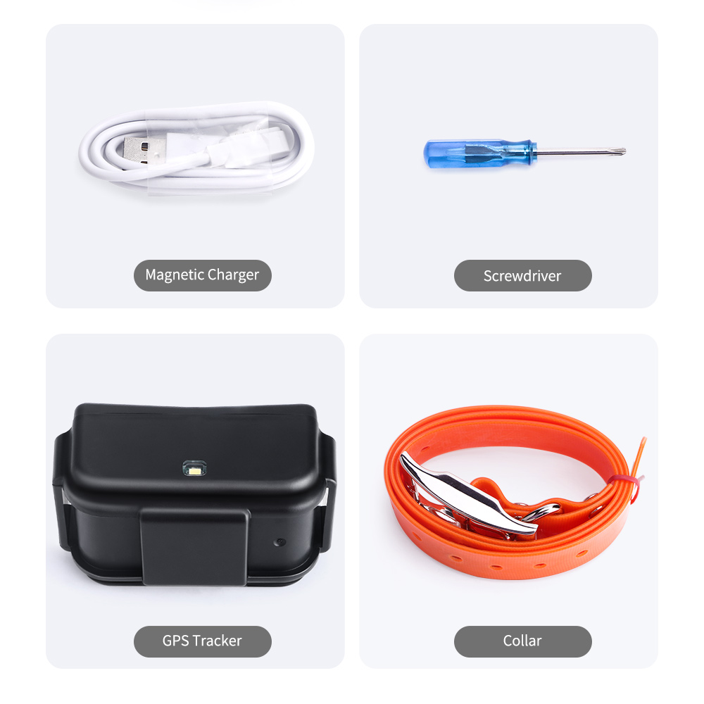 Android ios Micodus MP50G 4000mAh Waterproof 4G Animal Hound GPS Tracking Device With Collar Hunting Dog GPS Tracker