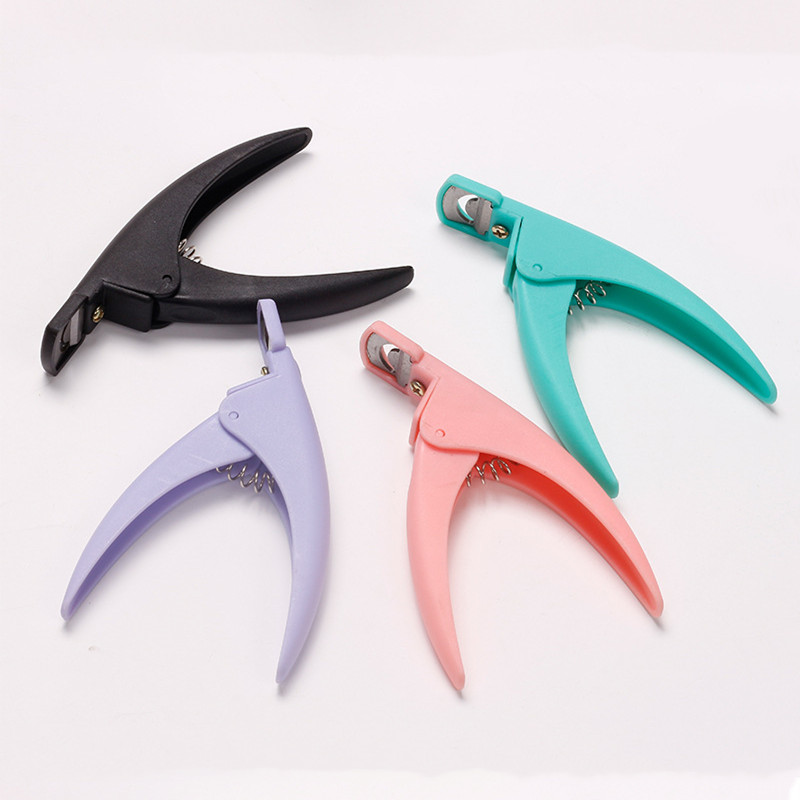 U-shaped Fake Nail Cutter Clippers Acrylic Gel Extend French False Nail Tips Cutter Knife Trimmers Straight Edge Manicure Tool