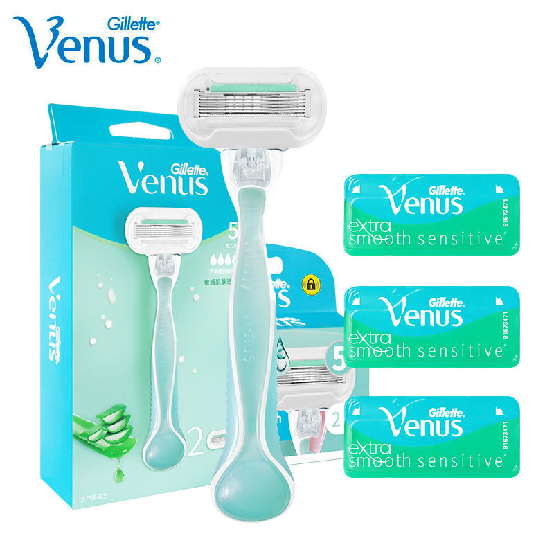 Gillette Venus Razor Deluxe Smooth 5 Layers Shaving Blades Original Safety Razor Lady Hair Removal Replacement Blade For Women
