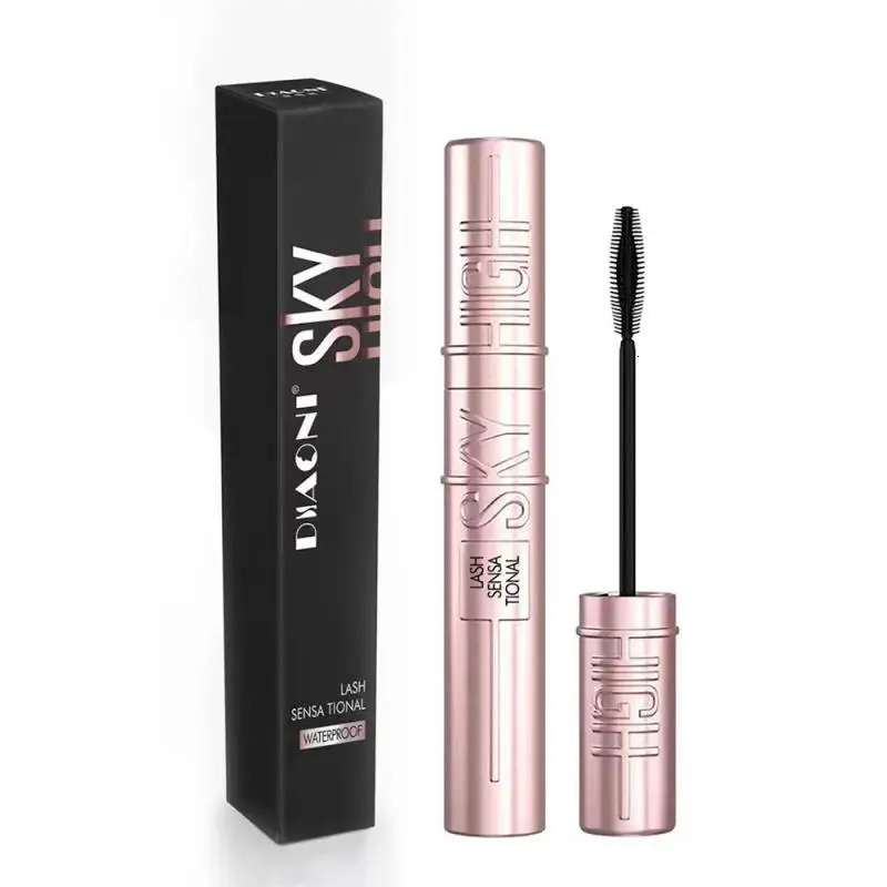 DIAONI Sky-high Thick Curling Mascara Natural Nude Makeup Extremely Fine Waterproof Non-smudge Long-lasting Slim Mascara 240621