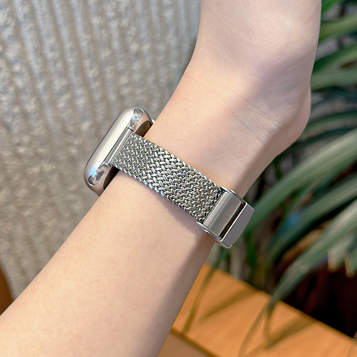 Stainless Steel Loop Band For Apple Watch 9 8 7 41mm 45mm Correa Slim Women Strap For iwatch Ultra SE 6 5 4 40 44mm 38mm 42mm