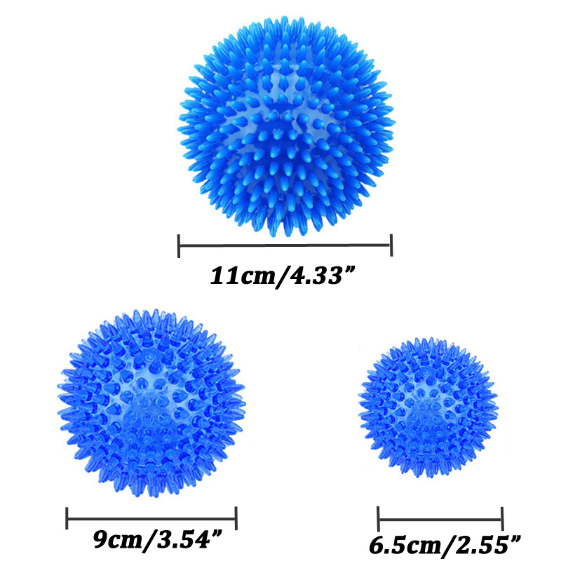 Pet Dog Toys Cat Puppy Sounding Toy TPR Soft Burr Tooth Cleaning Elastic Ball Outdoor Training Interactive Chew Toy Pet Supplies