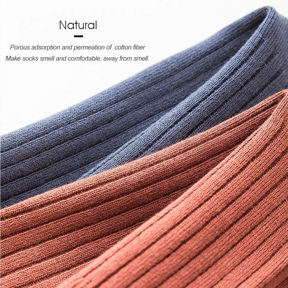 Pure Cotton Socks Mens Business Dress Long Socks Spring Winter Warm Male High Quality Happy Colorful Socks For Man Gift 240614