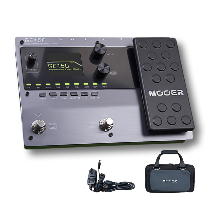 MOOER new GE150 Guitar Pedal Multi-effects Amp OTG Looper 151 Effects Tap 2025 Tempo Guitar Accessories