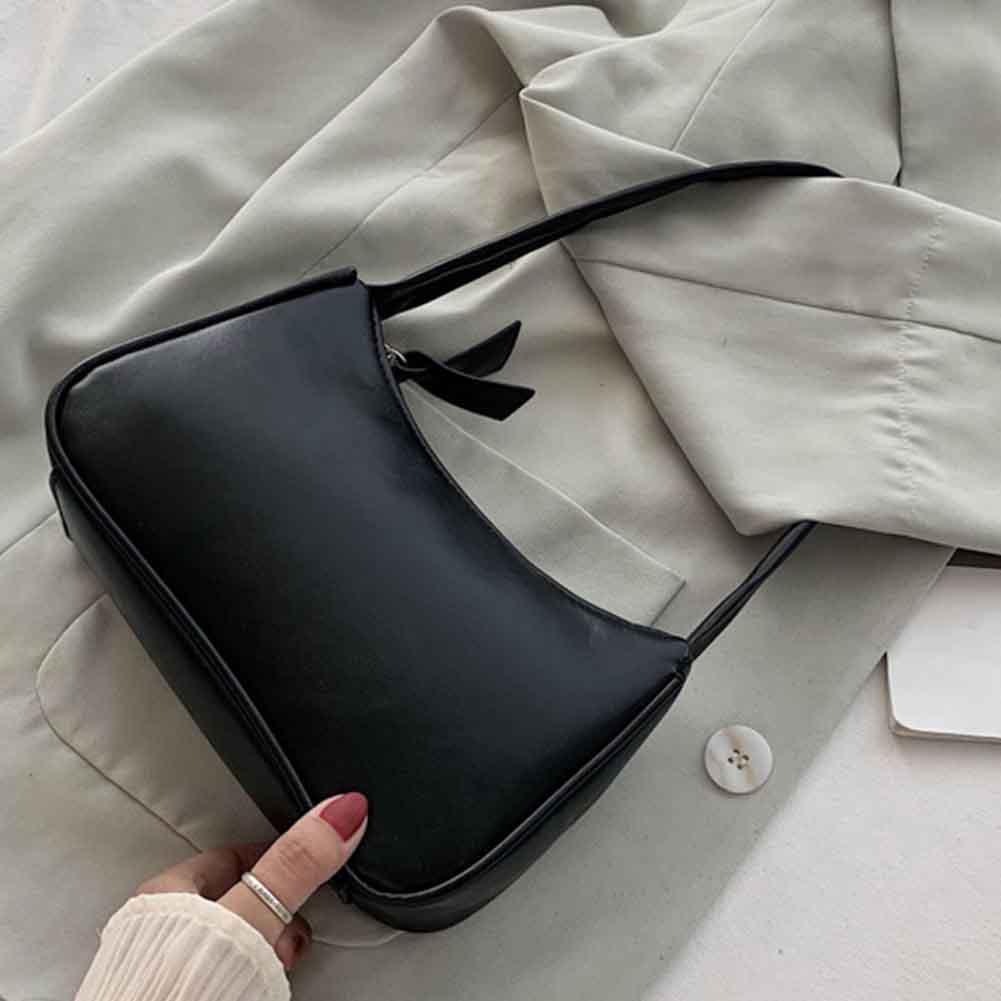 Handle Bag Women Retro Handbag PU Leather Shoulder Totes Underarm Vintage Top Handle Bag Female Small Subaxillary Bag for Women
