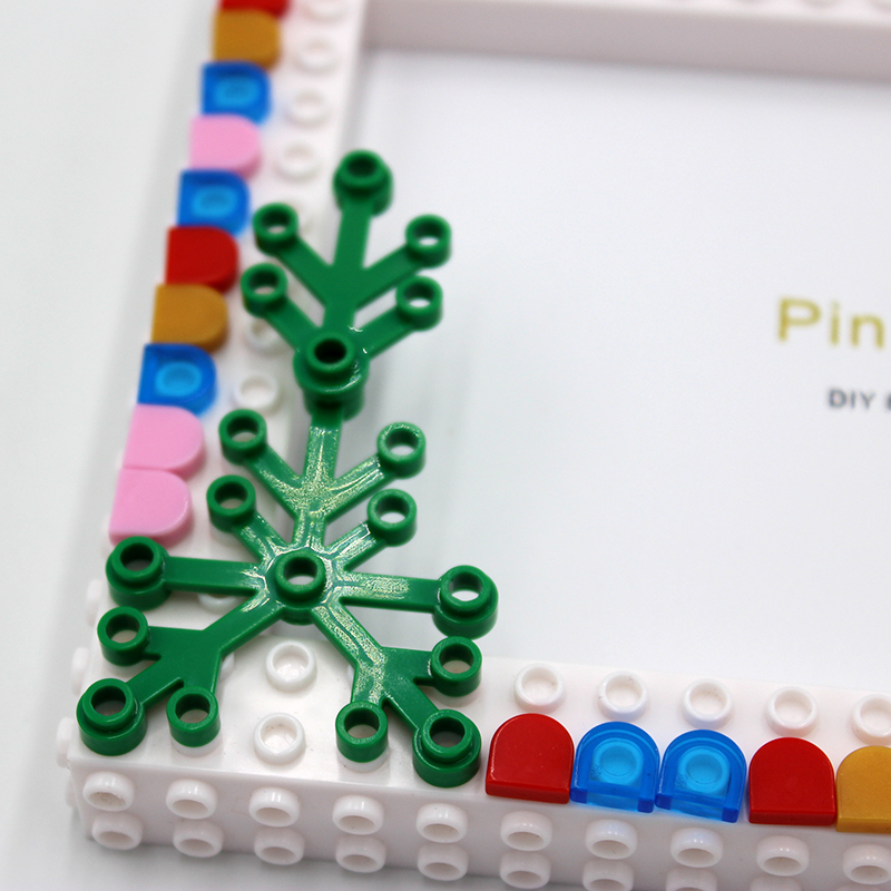 Pinliving 1PC Flower Graden Photo Frame,Simple Color Block DIY Picture Frame For Home Decoration,Family Activity Gift H260306