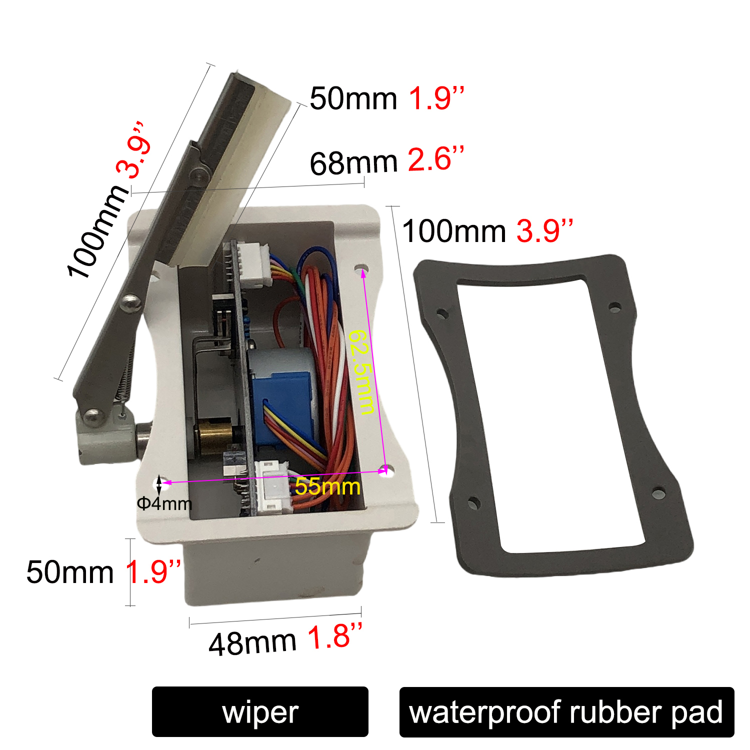 CCTV Camera Rain Guard Motor Wiper DC 12V DC 24V AC 24V For CCTV Surveillance Security Camera Waterproof Housing Cover Case