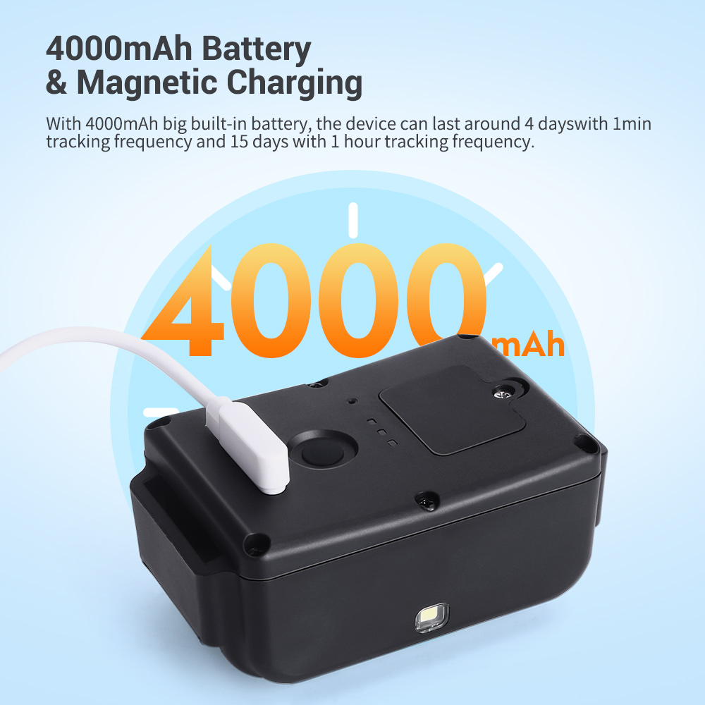 Fast Shipping Micodus MP50G IPX7 4000mah Long Range Dog GPS Tracking Smart Collars Dog Activity Monitoring 4G Pet Gps Tracker