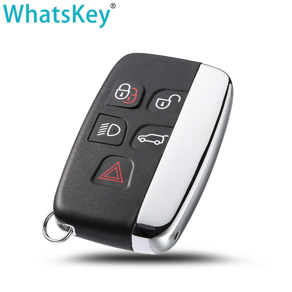 WhatsKey 5 Buttons new Remote Key Shell For Land Rover Ranger Rover Evoque Sports Discovery 4 Smart key 2025 Freelander For Jaguar XE XFL