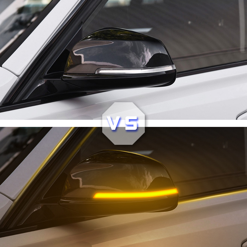 Black LED Dynamic Turn Signal Light Side Mirror Flashing Light for BMW 1 2 3 4 X1 M Series F20 F30 F31 F32 F33 F34 F36 E84 i3