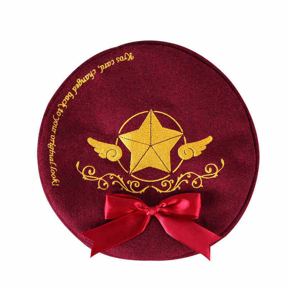 Brdwn Cardcaptor Sakura Women's KINOMOTO SAKURA Cosplay Hat Cap Beanies Beret