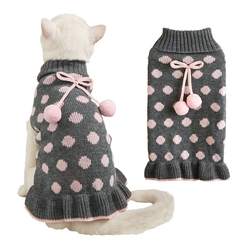 Pet Dog Sweaters Winter Pet Clothes for Small Dogs Warm Sweater Coat Outfit for Cats Clothes Woolly Soft Dog T Shirt Jacket