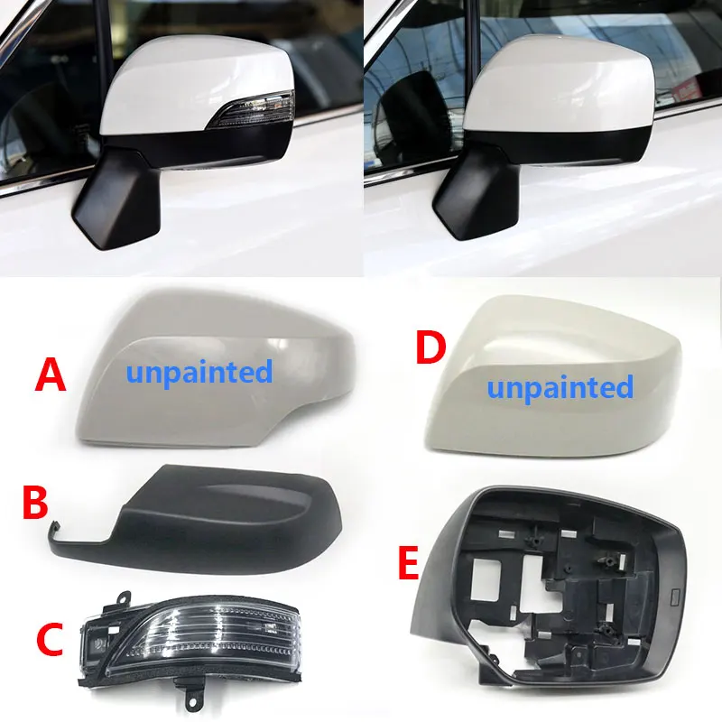 For Subaru Outback 15-18 /XV 13-16/ Lagecy /Forester 14-17/Impreza WRX STI Outside Rearview Side Mirror Cover 2025 new Frame Light Lamp