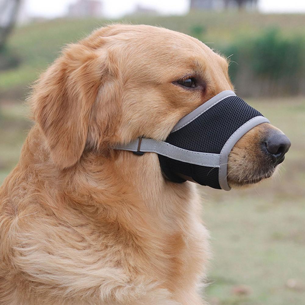 Durable Dog Face Protector Lightweight Pet Muzzle Breathable Mesh Anti-bite Pet Dog Puppy Dog Anti Barking Muzzle