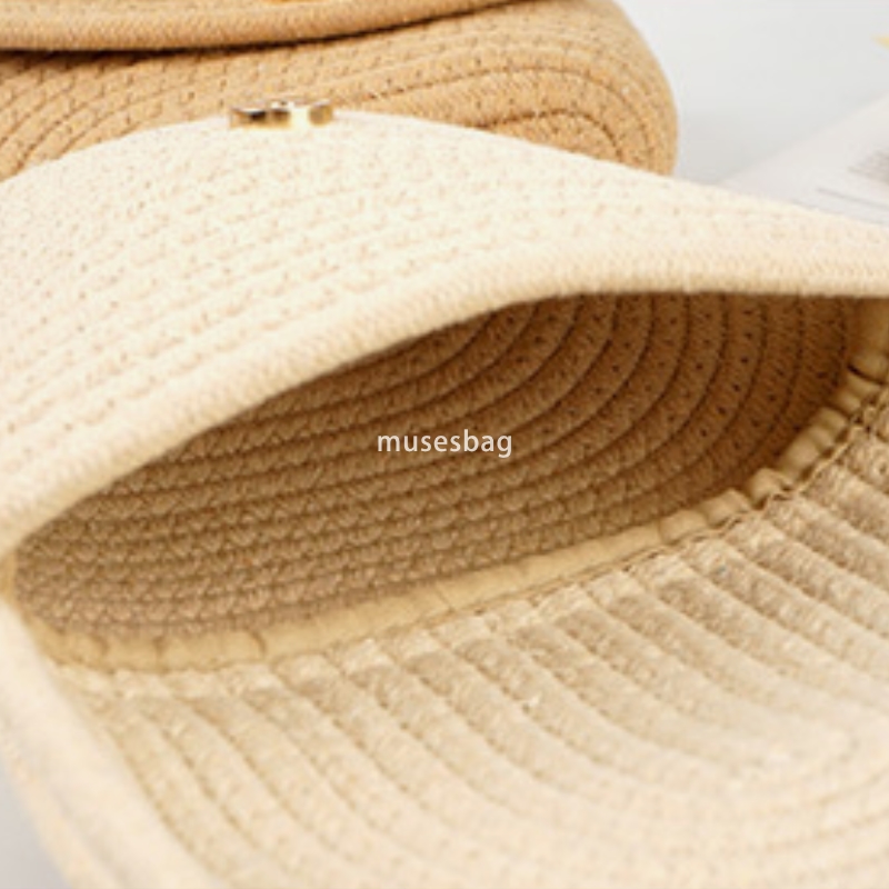 Fashionable women's high-end sense large capacity single shoulder bag temperament cotton rope handmade high aesthetic value casual American beach