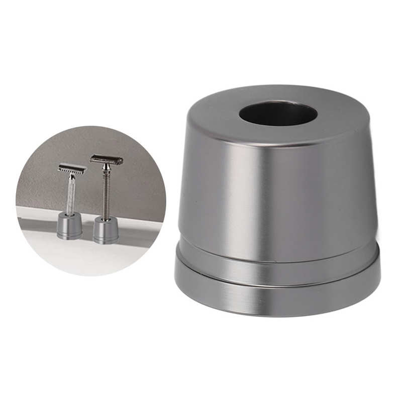Round Mustache Shaver Brush Base Stable Metal Alloy Shaving Brush Stand Multi-Purpose Universal Men Shaver Safety Base