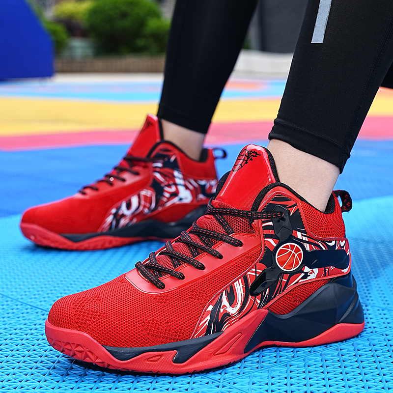 Sneakers Men Basketball Shoes Breathable Non-Slip Outdoor Sports Shoes Gym Training Athletic High Top Basketball Sneakers Women