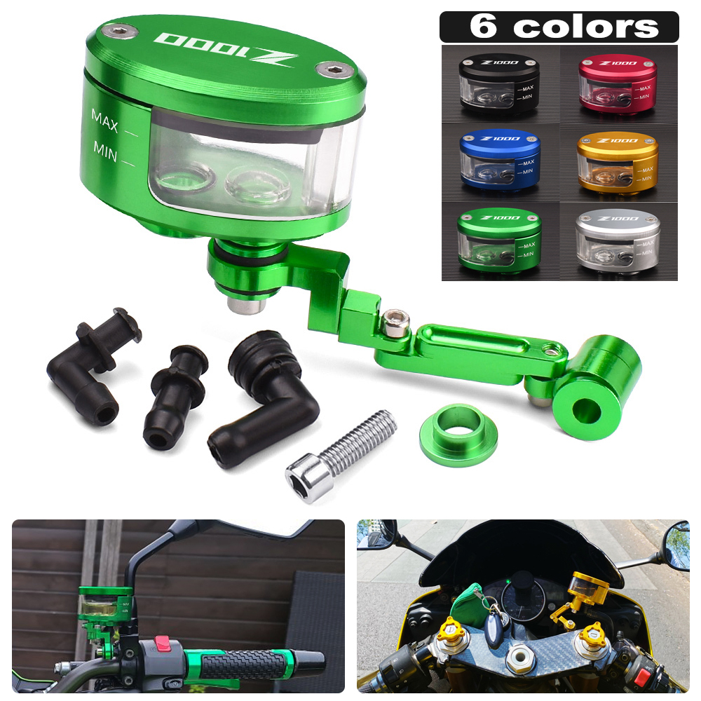 Z1000 CNC Motorcycle Brake Fluid oil Reservoir Cup For Kawasaki Z1000 Z-1000 2007 2008 2009 2010 2011 2012 2013 new 2014 2025 2015 2016
