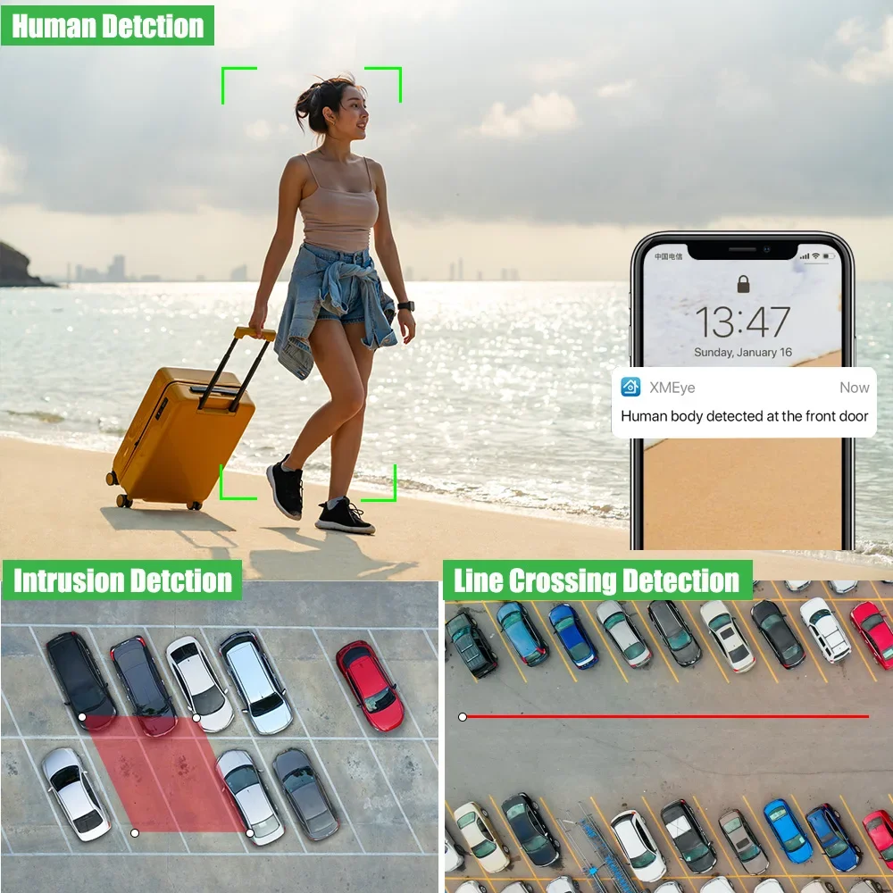 UCAMERA H.265 3MP 5MP 8MP 4K HD 8CH Mini Wifi NVR Xmeye iCsee Wifi camera For CCTV Security Wifi Kit 2.5CH HDD TF Card Slot